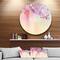 Designart - Watercolor Painting Cherry Blossoms' Disc Floral Metal Circle Wall Art